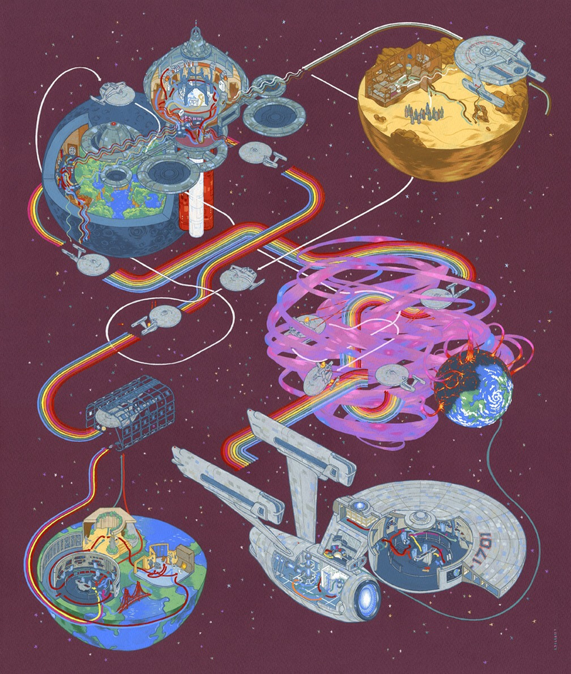 Illustration for article titled Here's Just a Bunch of Awesome Star Trek Art